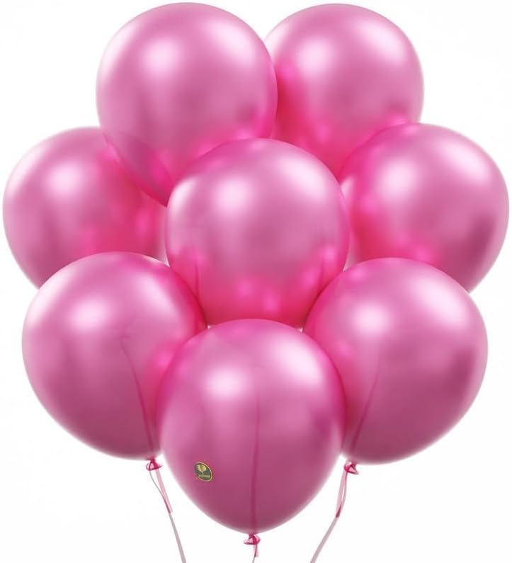 Miniatura 3 de AFTERLOON - Mini globos biodegradables, 50 unidades, color rosa claro perlado de 5 pulgadas, flotador de látex extra fuerte perlado grueso para