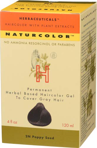 Naturcolor Haircolor - Poppy Seed Hair Dye, 4 Fl Oz (2N)