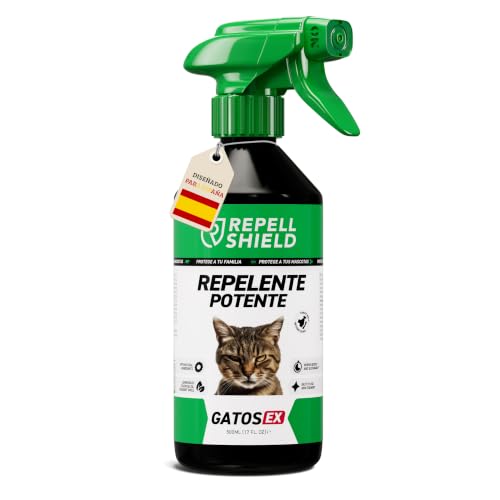 RepellShield® Repelente Gatos 500ml - Ahuyentador Gatos Interior y Exterior