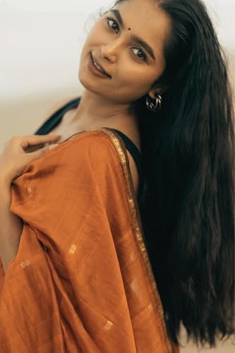 Image of Women's Cotton Soft Silk Sarees | Jamdani Cotton Saree With Attach Unstitched Blouse Piece