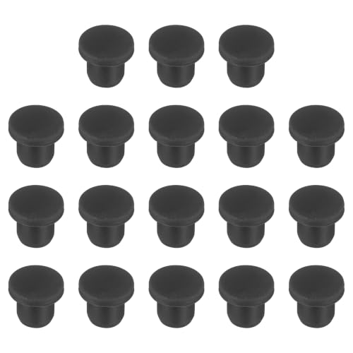 Image of MECCANIXITY 18pcs T-Shaped Silicone Plugs 9mm 11 /32 inch Dia Snap in Plug