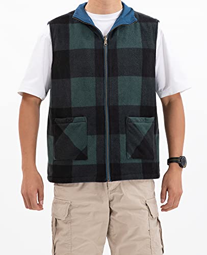 Image of ZENTHACE Men's Full Zip Reversible Work Casual Vest