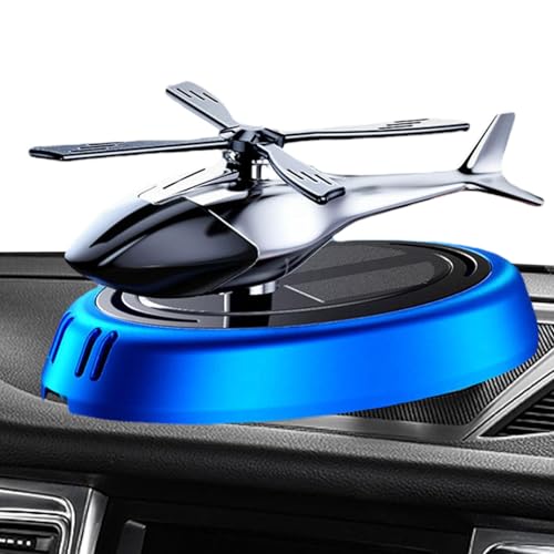 Ambientador solar para coche, 11 x 6 cm, con rotación solar, con velocidad ajustable, difusor de fragancia de coche de aleación de lujo, adornos de aromaterapia para salpicadero de coche