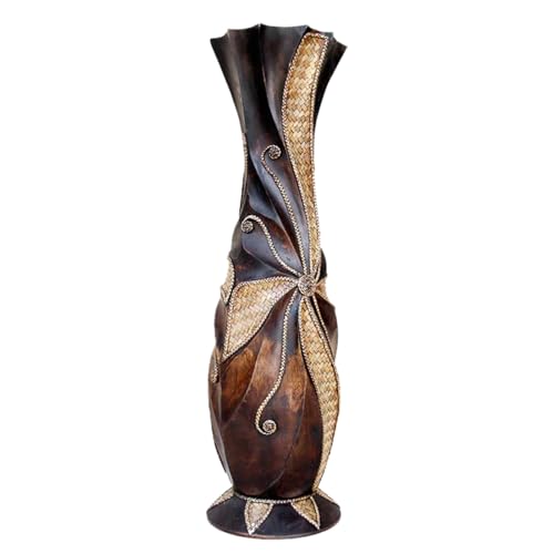 Extra Large Floor Vase, 24/32/40/48 inch, Handmade Solid Wood Vase,