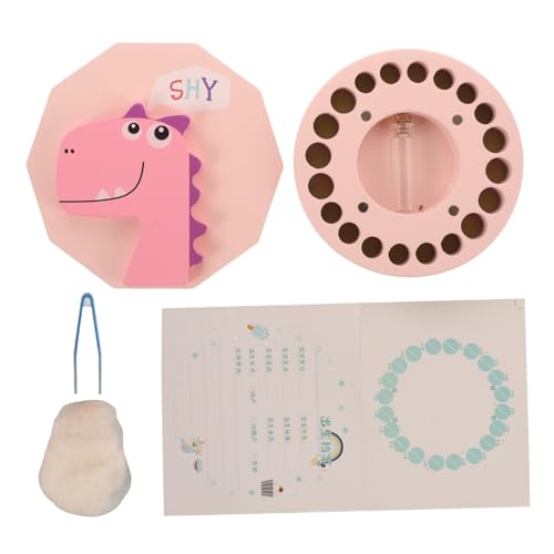 Toyvian Caja De Recuerdos Niño Niña De Madera Contenedor Para Almacenar De Leche y Primeros Cabellos Diseño De Dinosaurio Para Niñas