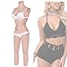 SoTUCR Body Intero in Silicone con Silhouette Femminile Realistica, Protesi Mammarie Finte con Struttura Integrata per La Privacy per Le Donne,Color 2,Gel Basic D Cup immagine