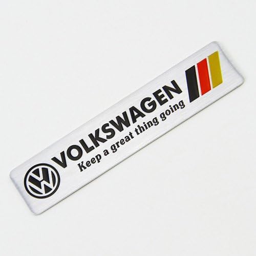 National Flag Germany 3D Metal Aluminum Car Motor Sticker Decals for VW VOLKSWAGEN