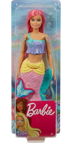 Barbie Dreamtopia Poupée Sirène Cheveux Roses Et Tenue Jouet pour Enfant GGC09 - vue 7