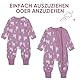 amo nenes 3er Pack Baby Strampler Neugeborene 0.5 Tog mit Füßen und Ärmel 100% Baumwolle Atmungsaktiv Baby Jungen Mädchen Overall, Baby Kleidung Langärmelige, 0-24 Monate