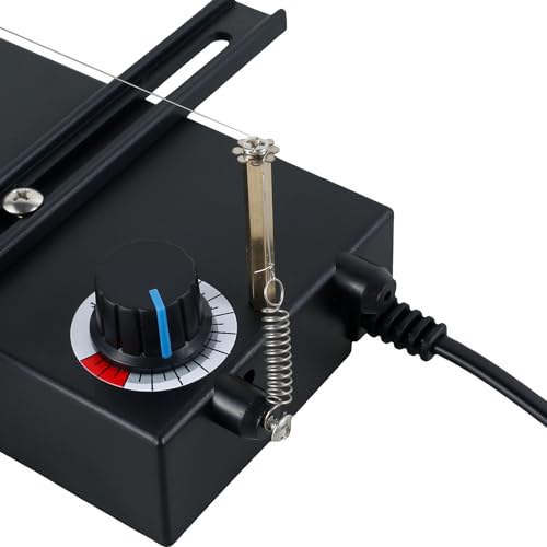 Electric Rope Cutter Hot Ribbon Cutter Machine Safe Electric Ribbon Cutter Tool with 3 Heating Wires Adjustable Small Ribbon Thermal Cutter for Elastic Band Braided Ribbon