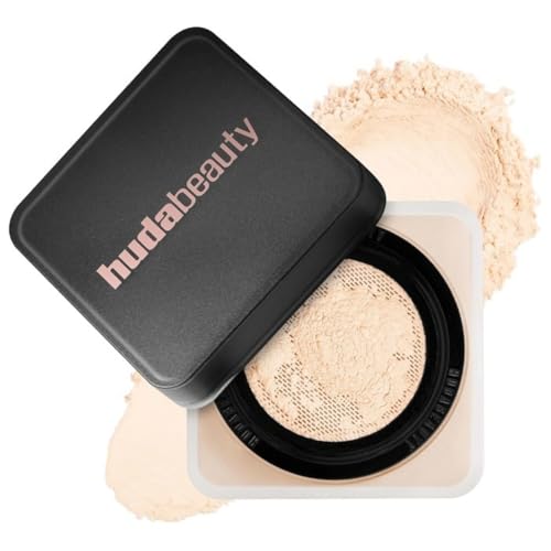 Huda Beauty Easy Bake Loose Baking & Setting Powder-Oil-control and long-lasting makeup setting-Translucent For Natural Look And Everyday Use (Pound Cake)
