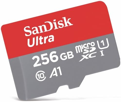 [Older Version] SanDisk 256GB Ultra microSDXC UHS-I Memory Card with Adapter - 100MB/s, C10, U1, Full HD, A1, Micro SD Card - SDSQUAR-256G-GN6MA