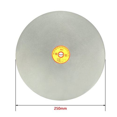 Sourcingmap 250mm 10-inch Grit 1800 Diamond Coated Flat Lap Disk Wheel Grinding Sanding Disc - Image 2