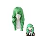 Produktbild Feuer Emblem ThreeHouses FLAYN Grüne lockige Perücke Cosplay Kostüm Hitzebeständige synthetische Haare Frauen Party Perücken