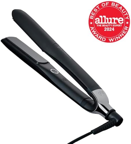 ghd Platinum+ Styler β 1" Flat Iron Hair Straightener, Professional Ceramic Hair Styling Tool for Stronger Hair, More Shine, & More Color Protection - Black - 1