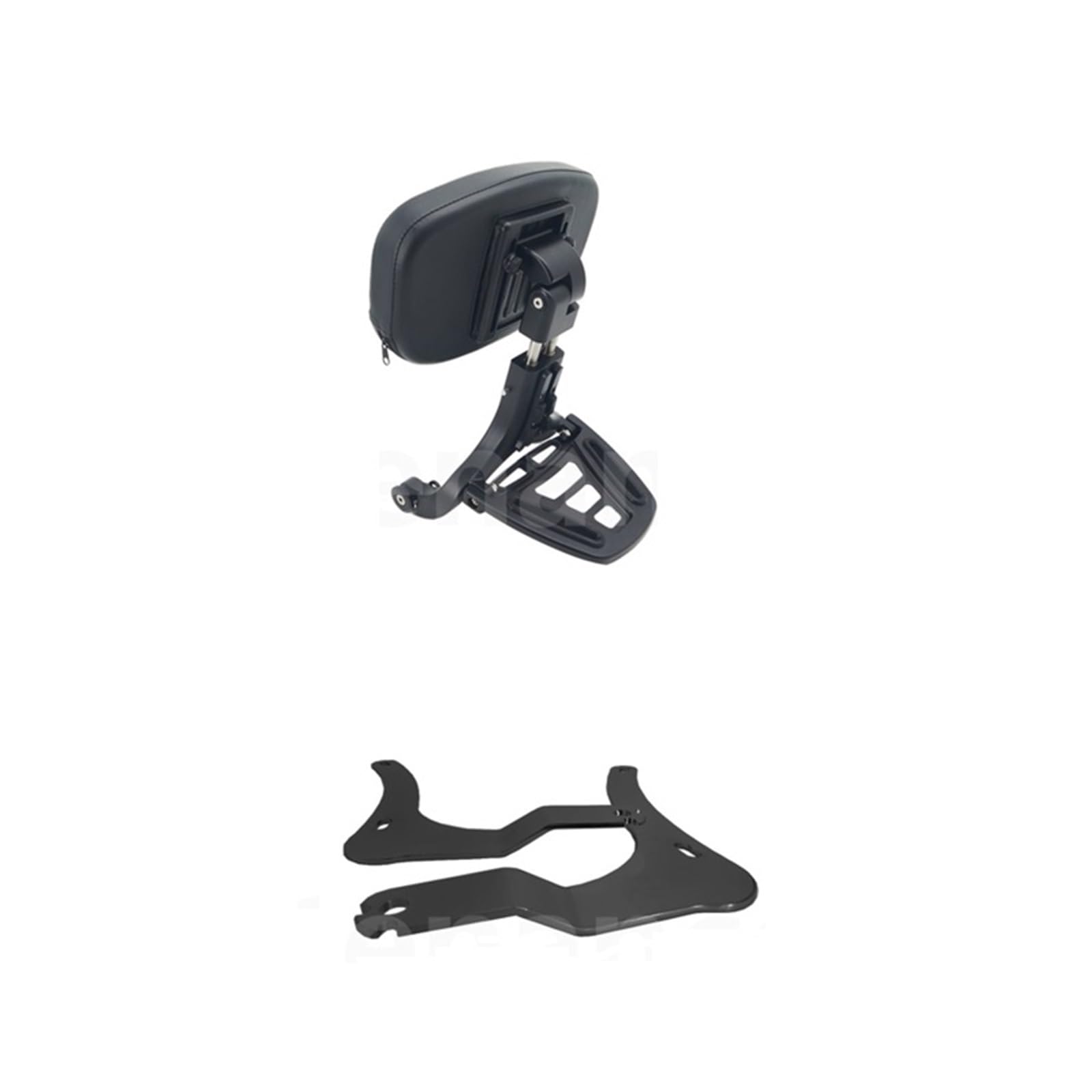 Respalda para Moto Respaldo para Motocicleta con portaequipajes Plegable para Conductor y Pasajero, Compatible con Honda Rebel 1100 CM 1100(Black)