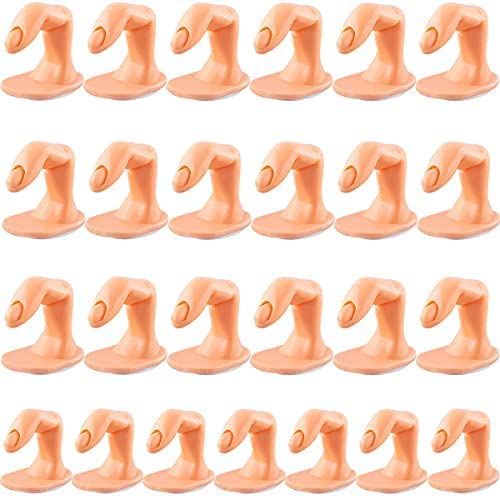 Practice Manicure Fingers Fake Training Fingers for Acrylic Nail Practice Finger Nail Art Training Display Decoration（Without Nails) (5 Pieces)-picture-38