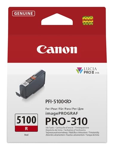 Cartouche Canon PFI-5100R rouge pour corriger les dominantes de couleur sur PRO-310