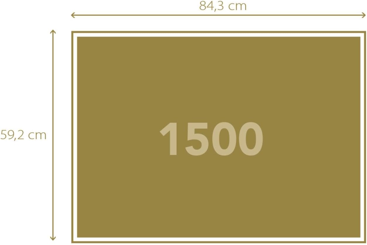Clementoni - 31730 Jigsaw Puzzle 1500 Pieces for Adults and Teenagers, Collection, Monte Saint-Michel Theme, with Poster Included, Compact Box, Gift Idea for Men and Women, Made in Italy, 84.5 x 59.4
