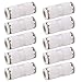 Adfaga 10Pcs Straight Push Connectors White Stainless Steel Pneumatic Air Hose Quick Release Fittings for Industrial Equipment and Machinery (PU-16)