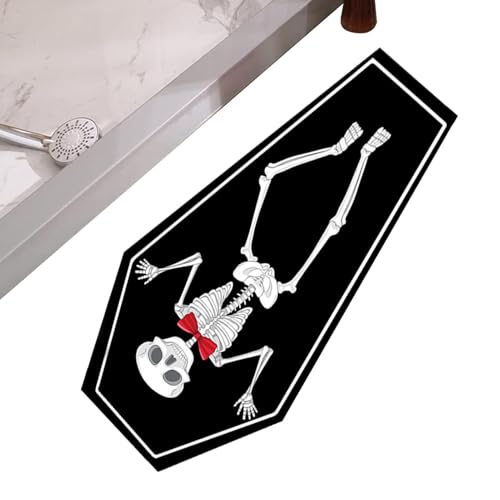 Alfombra de puerta de Halloween exterior e interior lavable de secado rápido 6