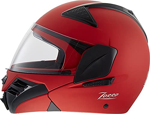 Image of Steelbird SB-34 Zorro Dashing Flip-Up Helmet (Matte Red, L)