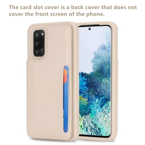 Étui de protection Galaxy S20 en similicuir beige au design élégant et épuré - 3