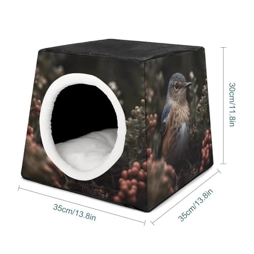 Nichoir oiseaux intérieur cabane capsule chaude chat et petits animaux - 3