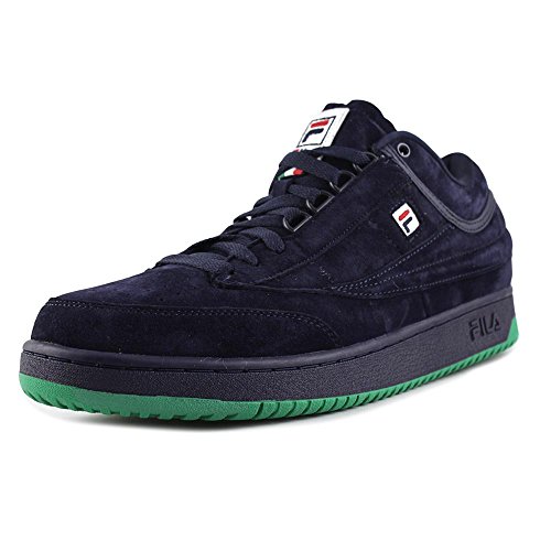 Fila Men's T-1 Mid Lace Up Sneakers, Navy, Suede, Leather, 10 M