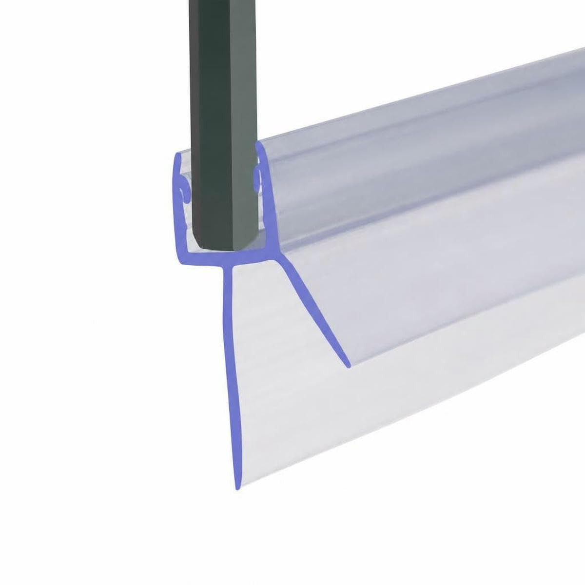 Tbskuy 18Mm Gap For 4-6Mm Glass Bath Shower Screen Door Seal Strip 4-6Mm Rubber Glass Door Weatherstrip Portable Up To 30Mm Window Glass Accessories Household-18Mm Gap-For 4-6Mm Glass-1Pcs 50Cm