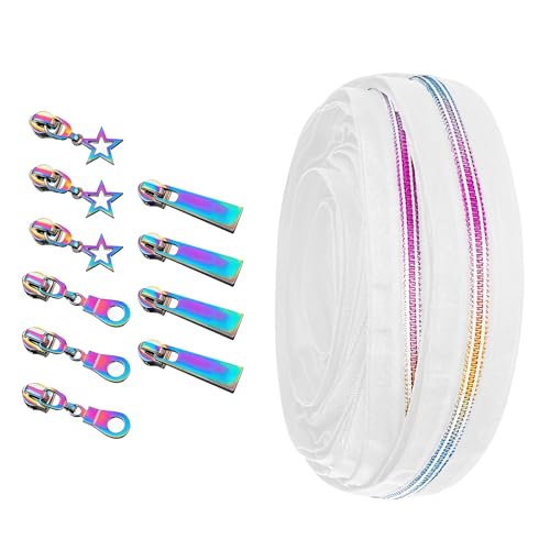 Rubans nylon arc-en-ciel couture 10m pour personnaliser sacs et trousses