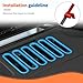 JeCar Light Blue Hood Vent Trim Covers Fit for 2007-2018 Jeep Wrangler JK JKU 2/4-Door Exterior Accessories
