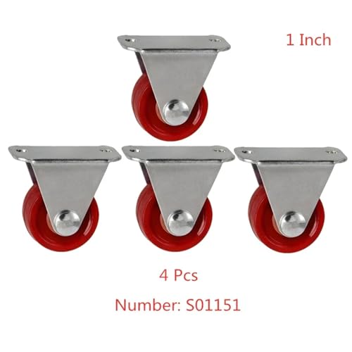Roulettes directionnelles en polyuréthane 2,5 cm lot de 4 - 2