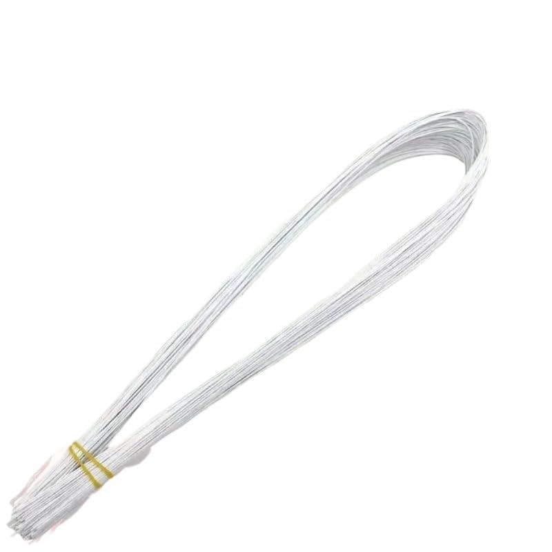 Alambre Floral Blanco de calibre 30 para manualidades y tallos de flores artificiales de papel 100u