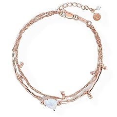 Rose Gold Moonstone Bracelet - Flow