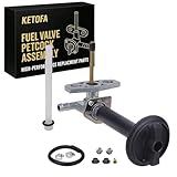 Fuel Valve Petcock Compatible with Pump Honda Recon 250 1997-2024/Rancher 350 2000-2006/Rancher 400 420/Foreman 400 450 500/Foreman Rubicon 500 with Lever Screw