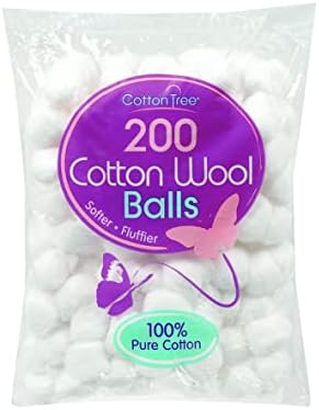 COTTON TREE® 100% Pure Cotton, Super Soft, Pack of 200