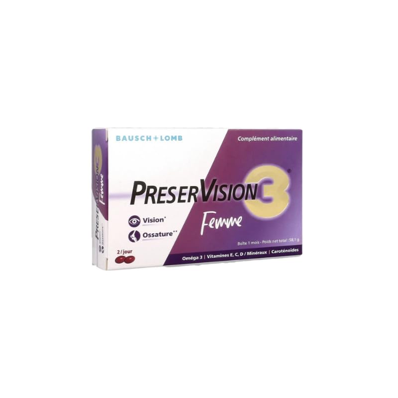 PRESERVISION 3 DONNA 60 Capsule - Integratore alimentare con mirino oculare e ossea
