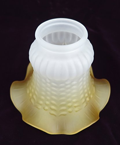 Paralume in stile antico bianco vetro vetro conico...