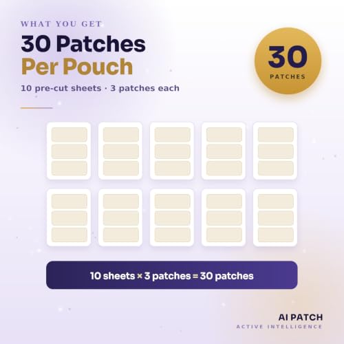Image of AI Patch Sleep Patches for Adults, 30 Count, Wearable Nighttime