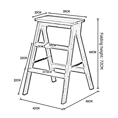Escalera de espina de pescado LUNEZY para alcanzar estantes altos y decorar el salón con estilo 4
