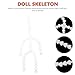 VILLCASE 6pcs Doll Armature, Body Joint Skeleton Plastic Figure Movable Skeleton, Adjustable Puppet Frame for Stuffed Animal Bear Dolls Making DIY Crafts