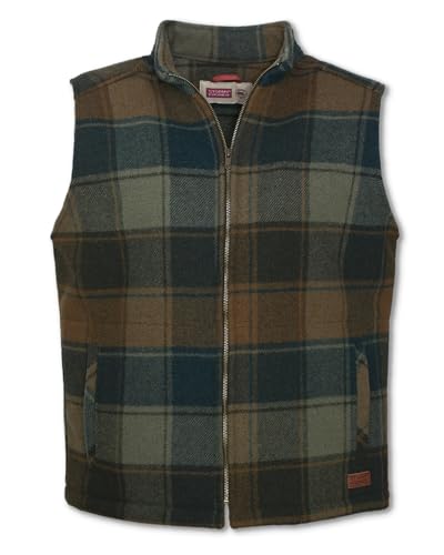 Image of Stormy Kromer The Ironwood Vest | Wool /Nylon Blend, Antique Brass Zipper, Unlined, Modern Cut, Slim Sleek Fit, Cut & Sewn in the USA