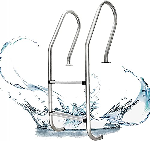 Escalera para piscina 2 peldaños acero inoxidable 304 miniatura 1