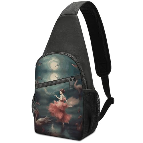Bolso bandolera cruzado casual para viaje y senderismo unisex miniatura 1