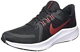 Amortiguación Nike Quest 4, Zapatillas para Correr Hombre, Black University Red White Dk Smoke Grey, 43 EU