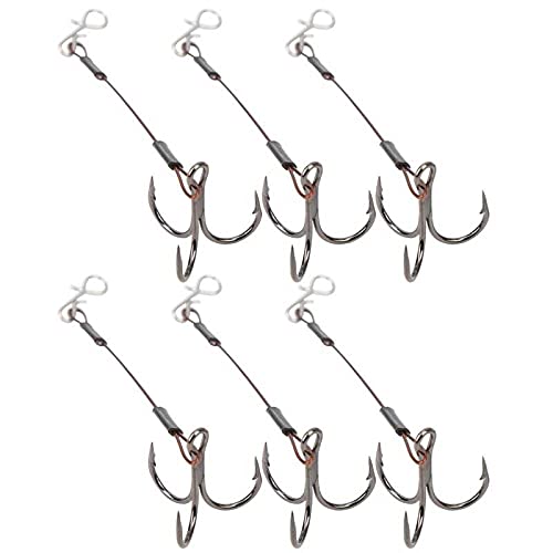 linyutech Angelhaken Set von 6 Angelhaken, wiederverwendbarer scharfer Köder Bait Barbed Haken Kit… – Bild 4