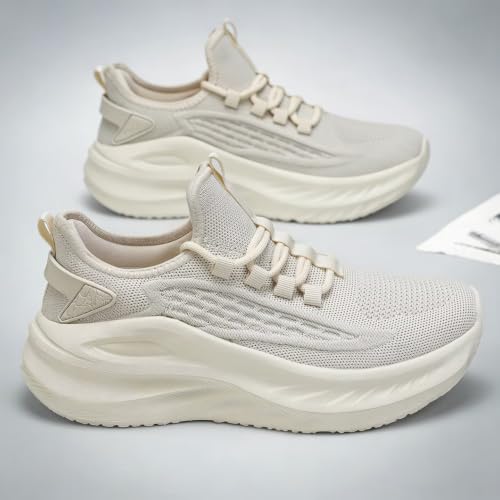 Image of Pozvnn Mens Walking Shoes Fashion Tennis Walking Slip on Sneakers Casual Gym Workout Lightweight Comfortable Trainers