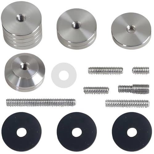 Kit de pesas estabilizadoras de aleación para tiro con arco, 4 pesos y 6 tornillos incluidos, compatible con arcos recurvos y compuestos, reduce la vibración y aumenta la estabilidad