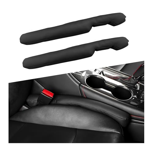 Shmzk 2 Pcs Leather Car Seat Gap Filler Auto Seat Blocker Organizer Fill The ...